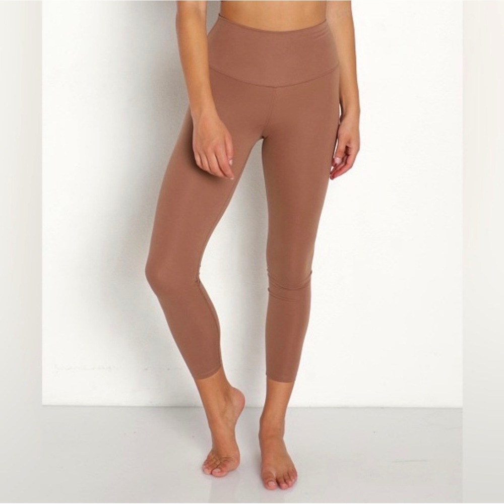 Varley High Rise 7/8 Leggings Brown XS Yoga Pilates Athleisure